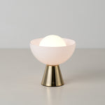 Dome Cordless Table Lamp | Brass