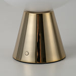 Dome Cordless Table Lamp | Brass