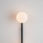 3 Shade Bar Opal Ball Wall Light | Charcoal Grey