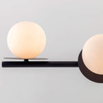 4 Shade Opal Disk Ceiling Light | Charcoal Grey