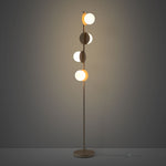 4 Shade Opal Disk Floor Light | Sand