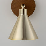 Cone Wall Light | Brass