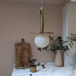 Disk Pendant Ceiling Light | Brass