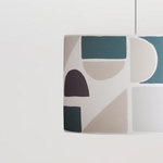 Large Tiles Printed Shade | Pine/Charcoal/Sand