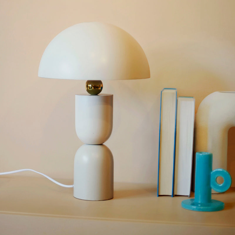 Mushroom Dome Table Lamp | Sand