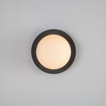 Opal Disk Wall Light | Charcoal Grey