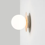 Opal Disk Wall Light | Sand