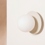 Opal Disk Wall Light | Sand