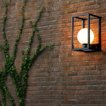 Outdoor Lantern Wall Light | Charcoal Grey