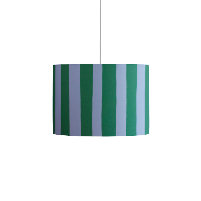 Striped Lamp Shade | Blue/Green