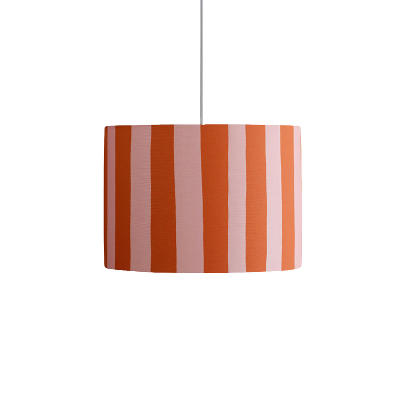 Striped Lamp Shade | Pink/Orange