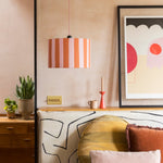 Striped Lamp Shade | Pink/Orange