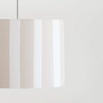 Striped Lamp Shade | Sand/White