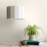 Striped Lamp Shade | Sand/White