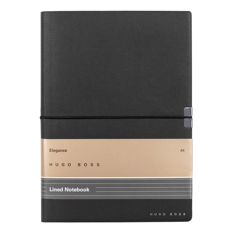 Elegance Storyline Lined A5 Notebook | Black