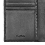 Men's Classic Grained Leather Folding Card Holder | Black