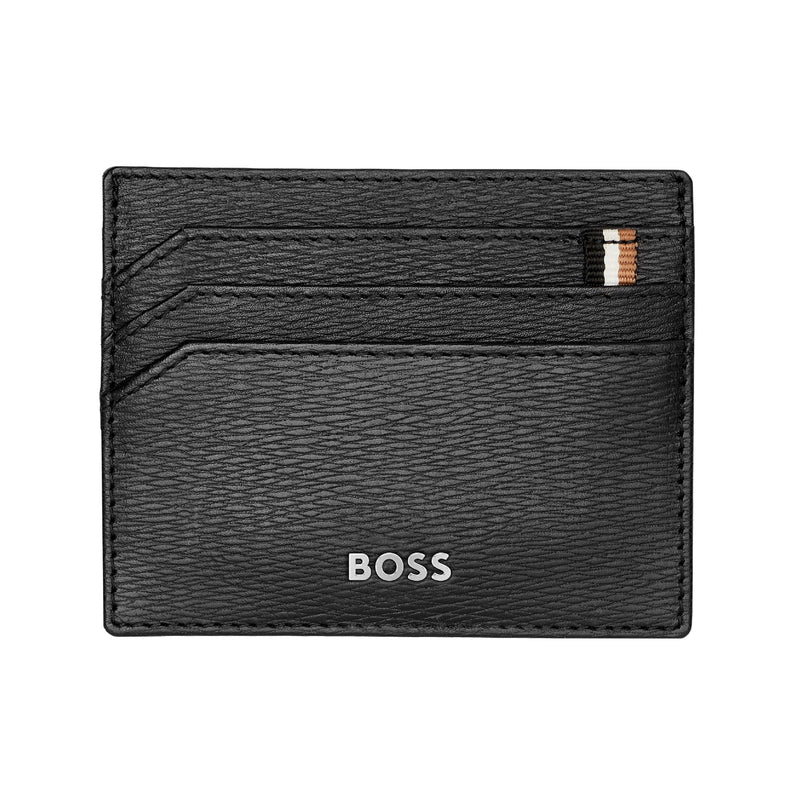 Men's Iconic Leather Card Holder | Black