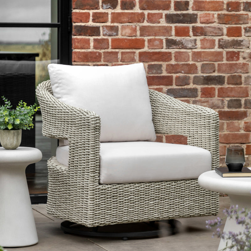 Outdoor Hvar Swivel Chair | Grey
