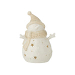 LED Snowman Figurine | Bobble Hat | 16.5cm