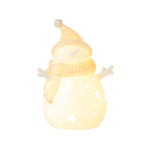LED Snowman Figurine | Bobble Hat | 16.5cm