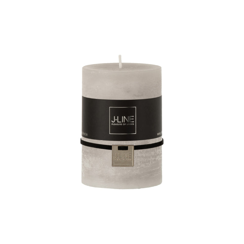 Rustic Pillar Candle | Stone Grey | 10cm