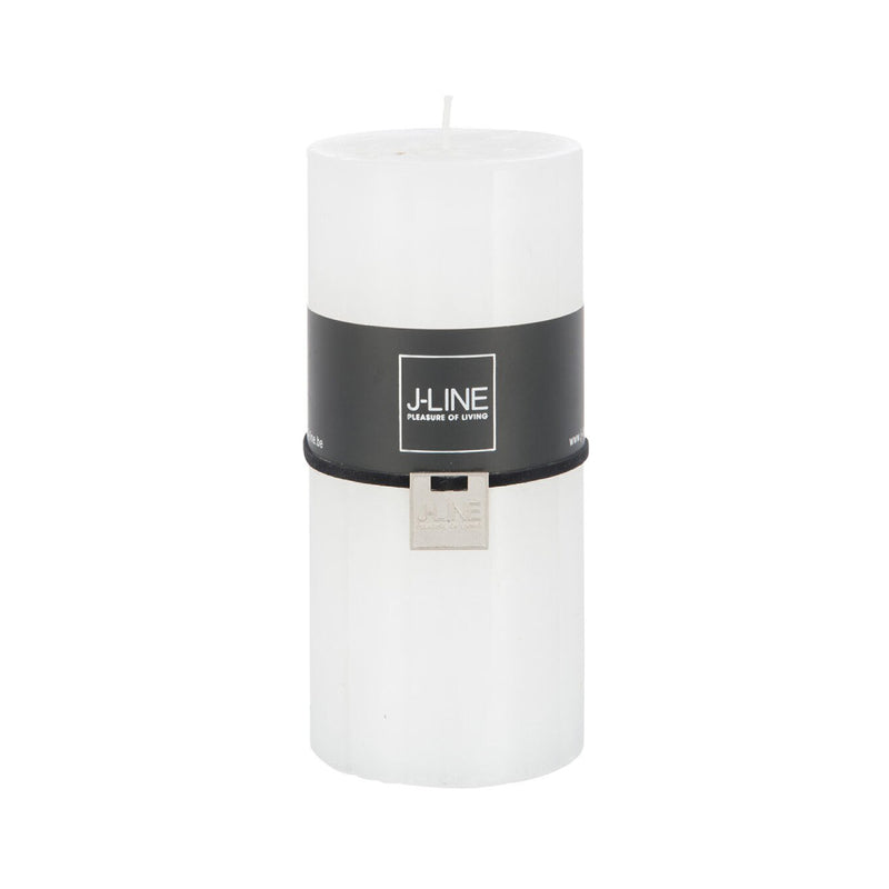 Rustic Pillar Candle | White | 15cm