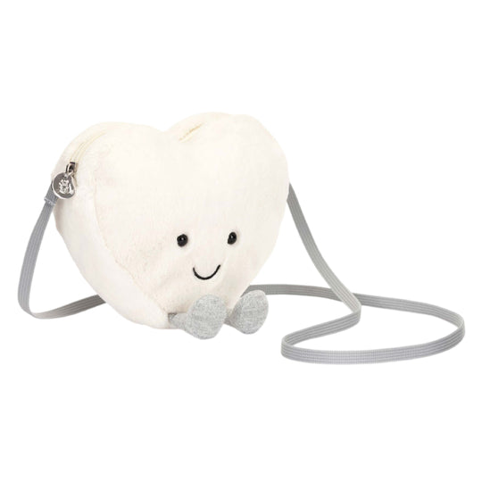 Amuseables Cream Heart Bag