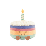 Amuseables Rainbow Birthday Cake Soft Toy