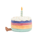 Amuseables Rainbow Birthday Cake Soft Toy