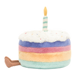 Amuseables Rainbow Birthday Cake Soft Toy | Large