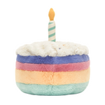 Amuseables Rainbow Birthday Cake Soft Toy | Large