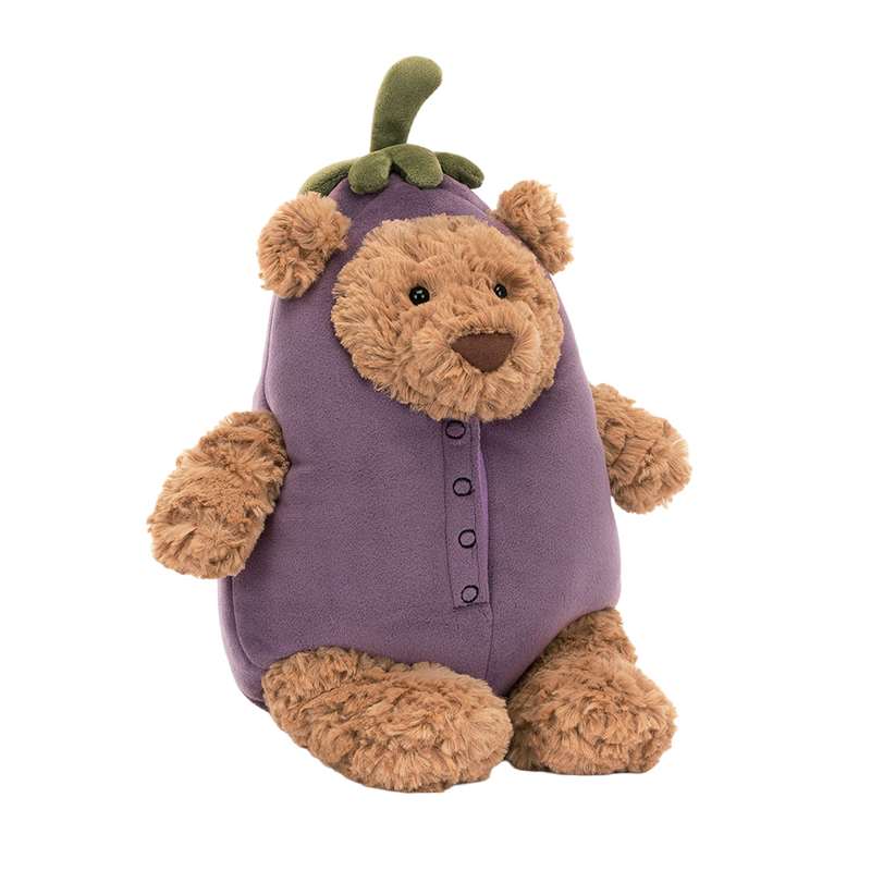 Bartholomew Bear Aubergine Soft Toy