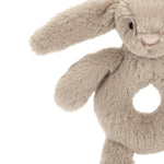 Bashful Beige Bunny Ring Rattle | Baby Jellycat