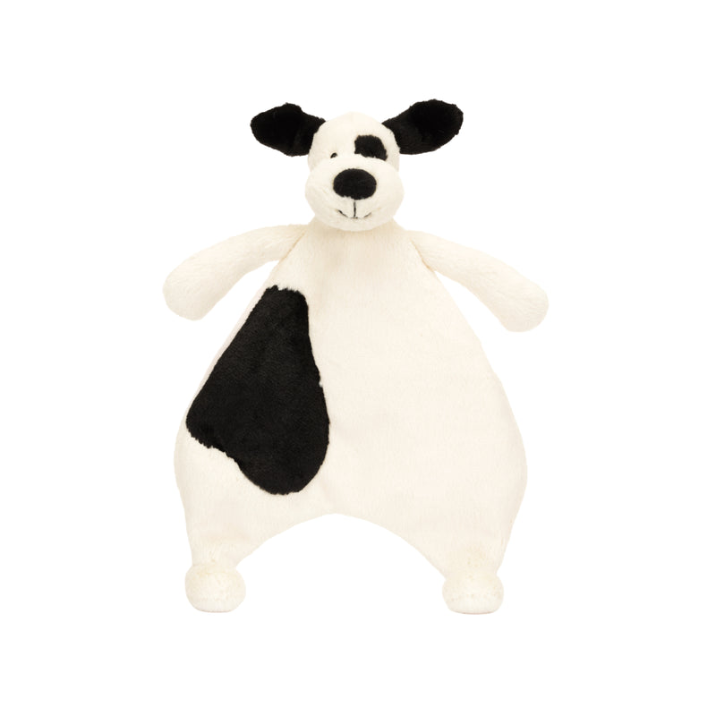 Bashful Black & Cream Puppy Comforter | Baby Jellycat