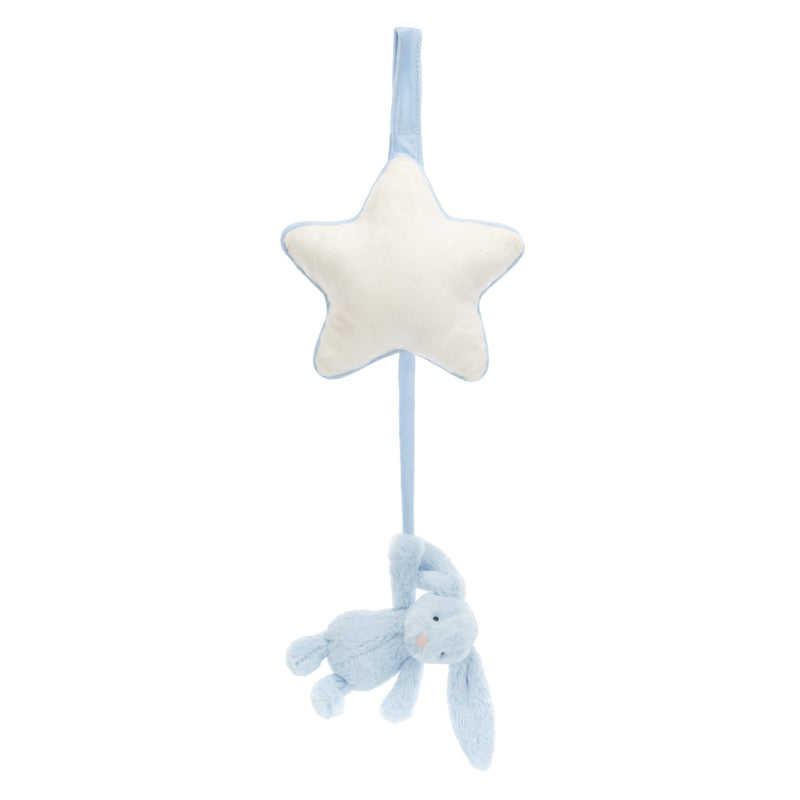 Bashful Blue Bunny Musical Pull | Baby Jellycat