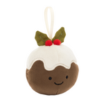 Festive Folly Christmas Pudding Hanging Decoration