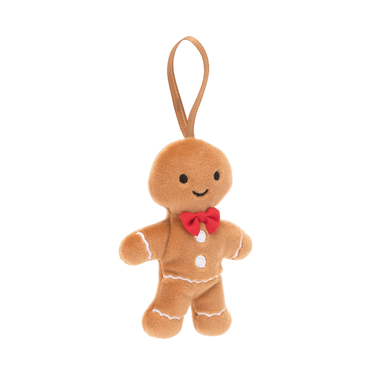 Festive Folly Gingerbread Fred Hanging Decoration