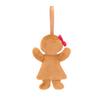 Festive Folly Gingerbread Ruby Hanging Decoration