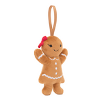 Festive Folly Gingerbread Ruby Hanging Decoration