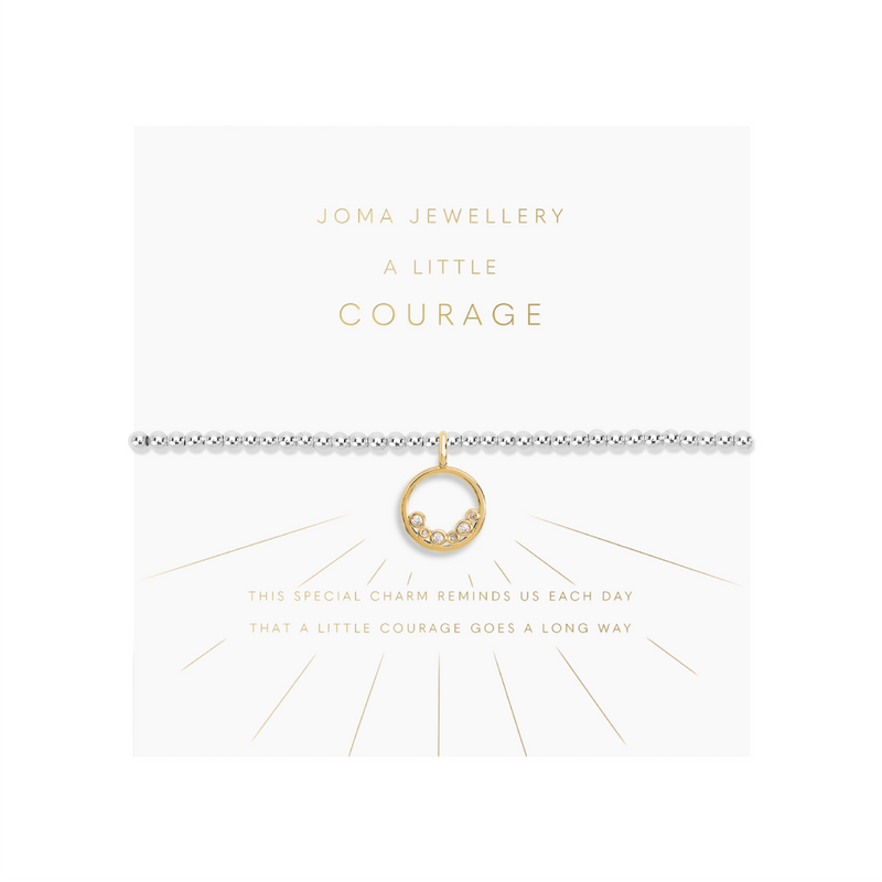 A Little 'Courage' Bracelet | Silver & Gold Plated