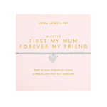 A Little 'First My Mum Forever My Friend' Mother's Day Bracelet | Silver Plated