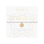 A Little 'Friends Like You Are Far And Few' Bracelet | Silver/Gold Plated