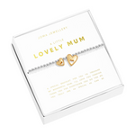 Boxed A Little 'Lovely Mum' Bracelet | Silver & Gold Plated