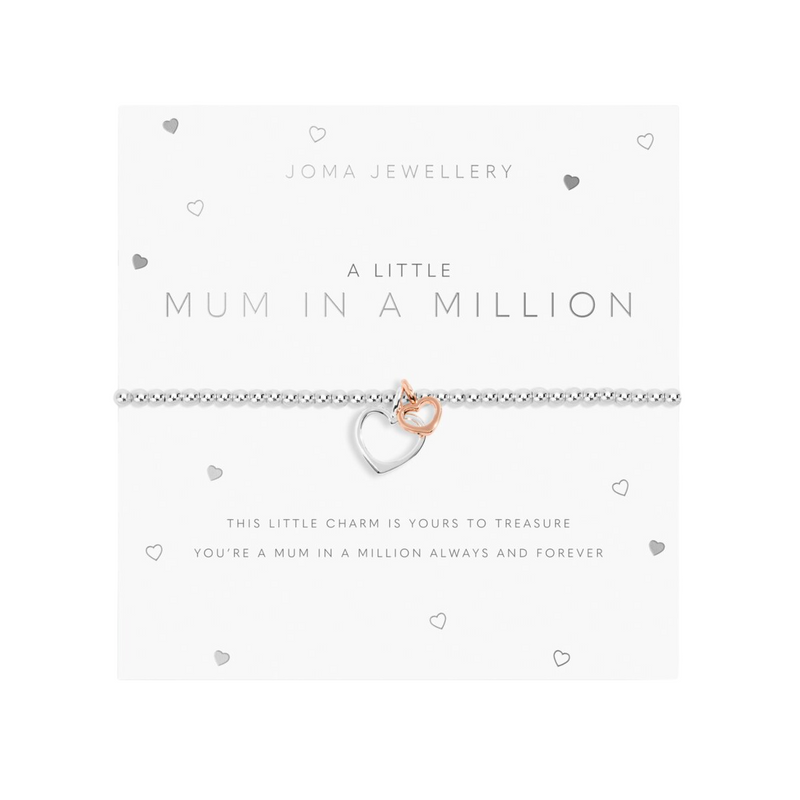 A Little 'Mum In A Million' Bracelet | Silver Plated
