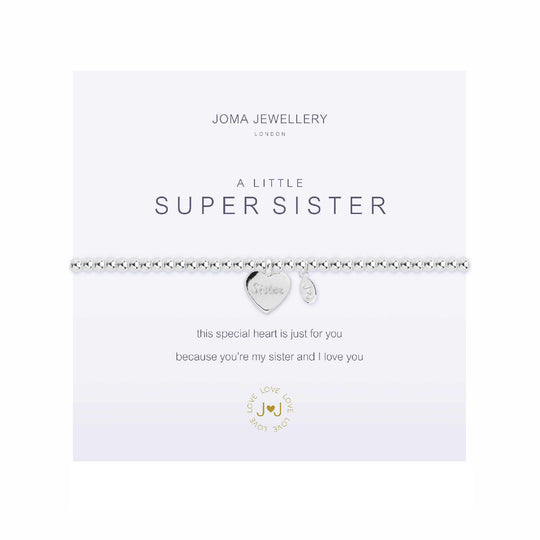 A Little 'Super Sister' Bracelet | Silver Plated
