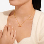 Aura Bar Necklace | Gold Plated