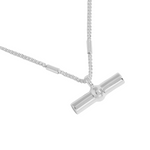 Aura Bar Necklace | Silver Plated