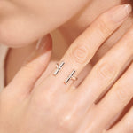 Aura Bar Ring | Silver Plated