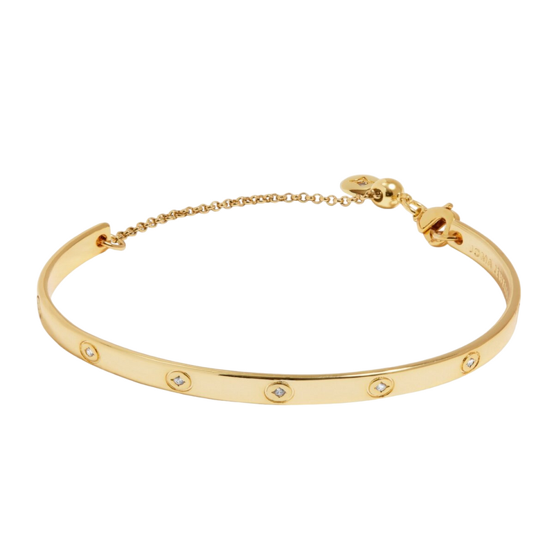 Bracelet Bar CZ Bangle | Gold Plated