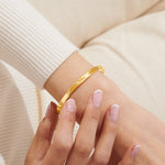 Bracelet Bar CZ Bangle | Gold Plated